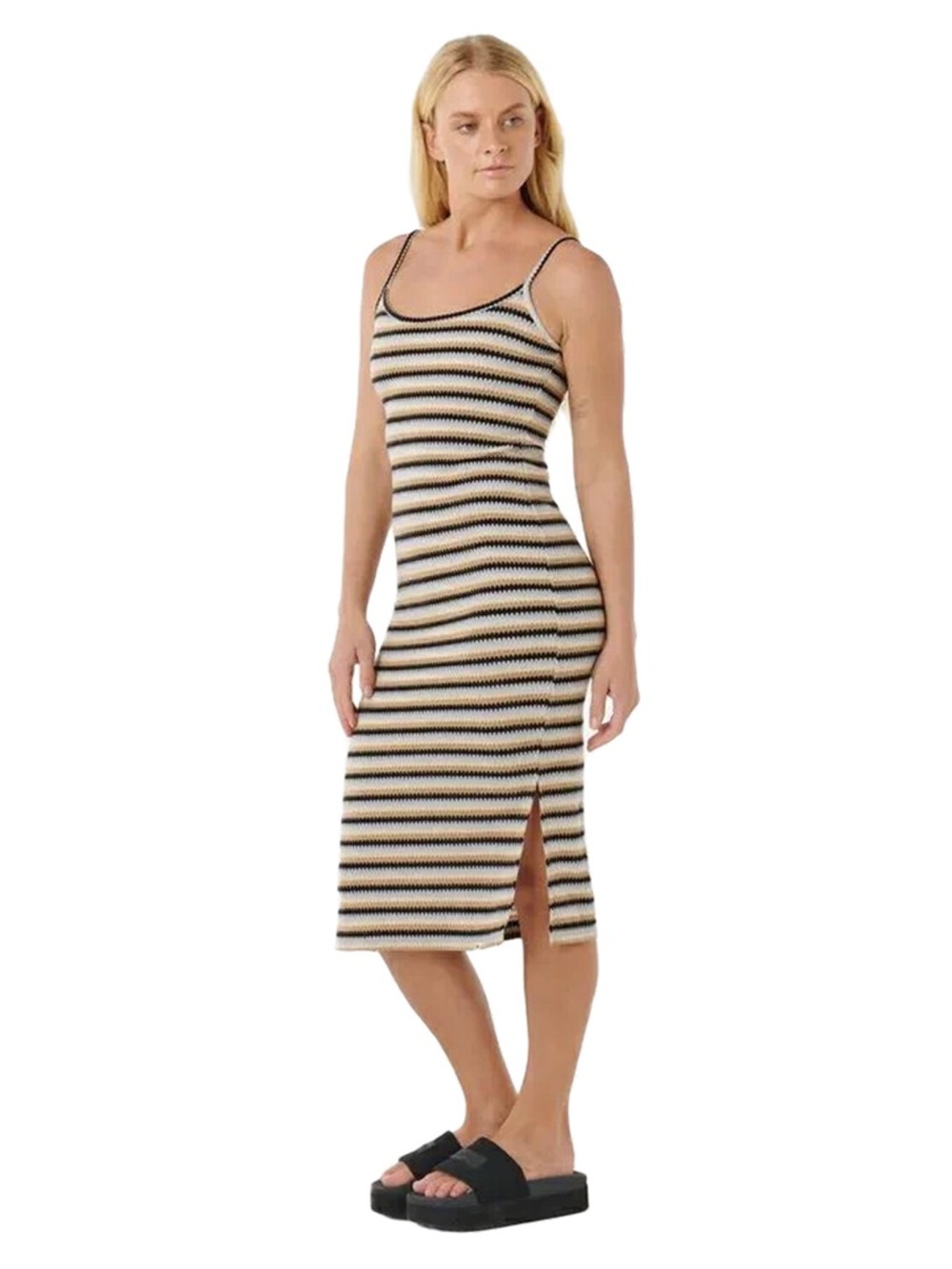 NWT Ripcurl Bobbi Striped Midi Dress Size Medium
